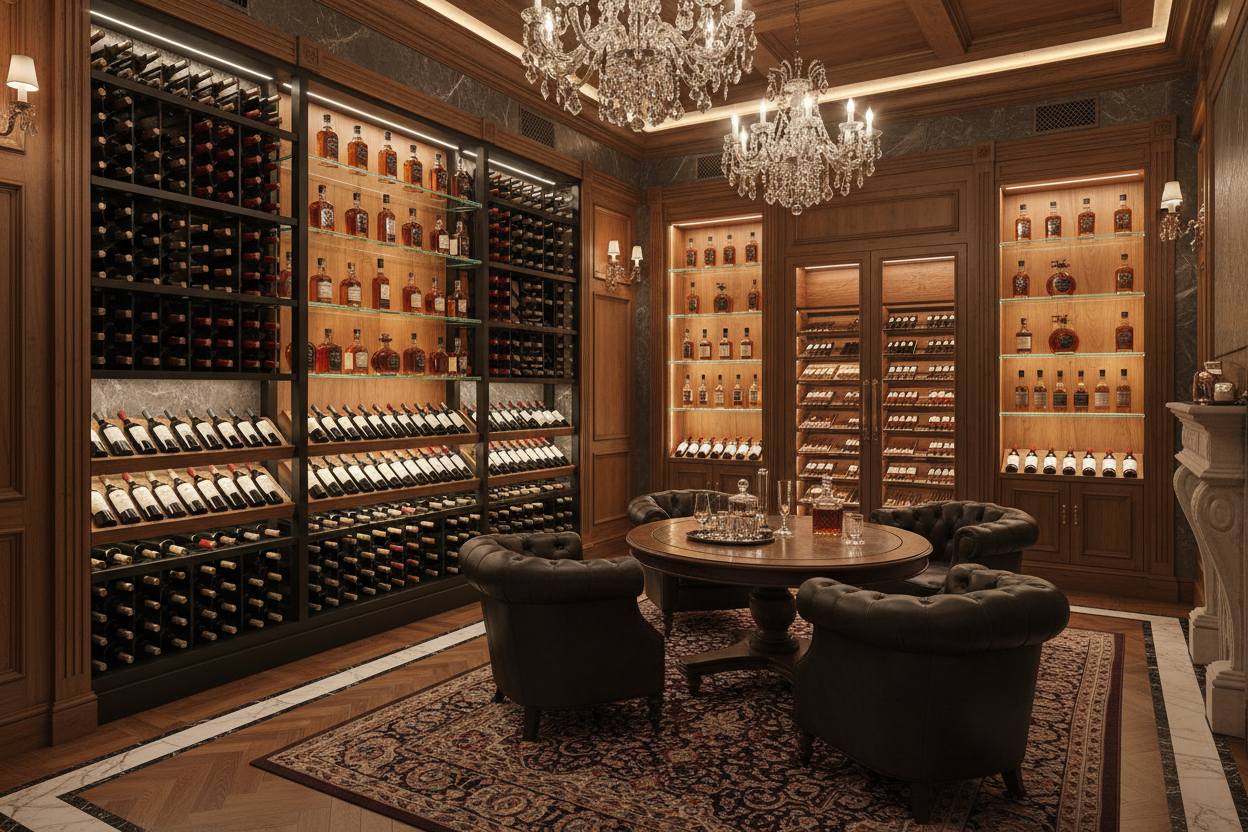 Wine Cellar/Whiskey Den/Cigar Vault