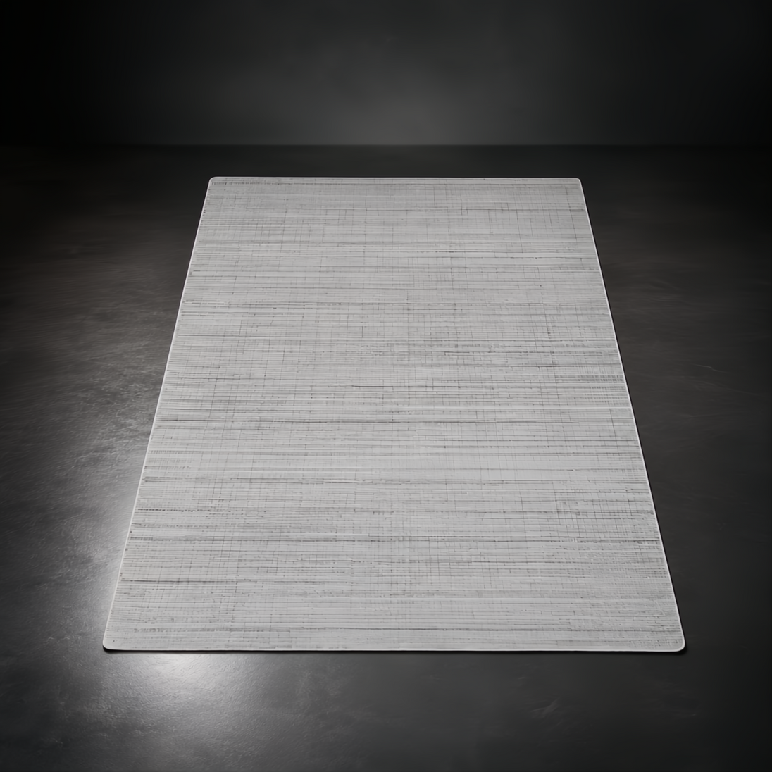 Surya Fresno FNO2302 area rug, multi-tone gray, hand-loomed recycled PET yarn, low pile.
