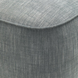 Close-up of the Surya Adalei accent chair's gray polyester-linen fabric with subtle texture and tailored piping.