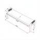 Line drawing of the Surya Palma Bench, showing its 71"W x 19"D x 23"H dimensions.