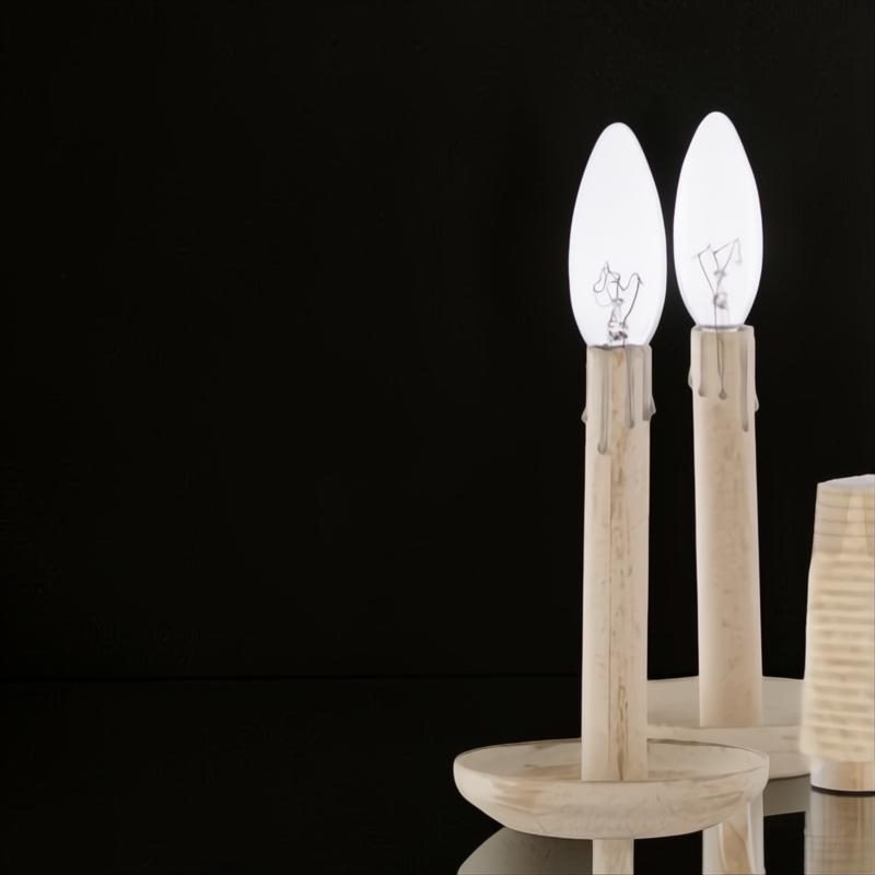 Surya Braylee Chandelier with two candelabra-style bulbs in a light wood finish, showcasing a classic design.