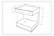 Surya Coburn end table technical drawing with 20"H x 18"W x 16"D dimensions and open storage.