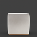 Surya Barber Accent Chair: Modern white polyester upholstered lounger with a gray rubber wood base.
