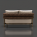 Surya Porta Daybed with beige Sunbrella cushions, brown handwoven PE wicker, and aluminum base.