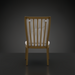 Surya Cape Town outdoor dining chair with wheat finish, Sunbrella acrylic cover, and aluminum base.