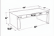 Line drawing of the Surya Coburn Coffee Table, showing its 16"H x 48"W x 24"D dimensions.