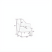 Sketch of the Surya Fantino Accent Chair with dimensions: 34"H x 32"W x 28"D.