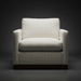 Surya Glendon GEL-001 swivel chair, light beige grid-patterned polyester-linen, brown rubber wood base.