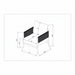 Line drawing of Surya Brielle Accent Chair with dimensions.