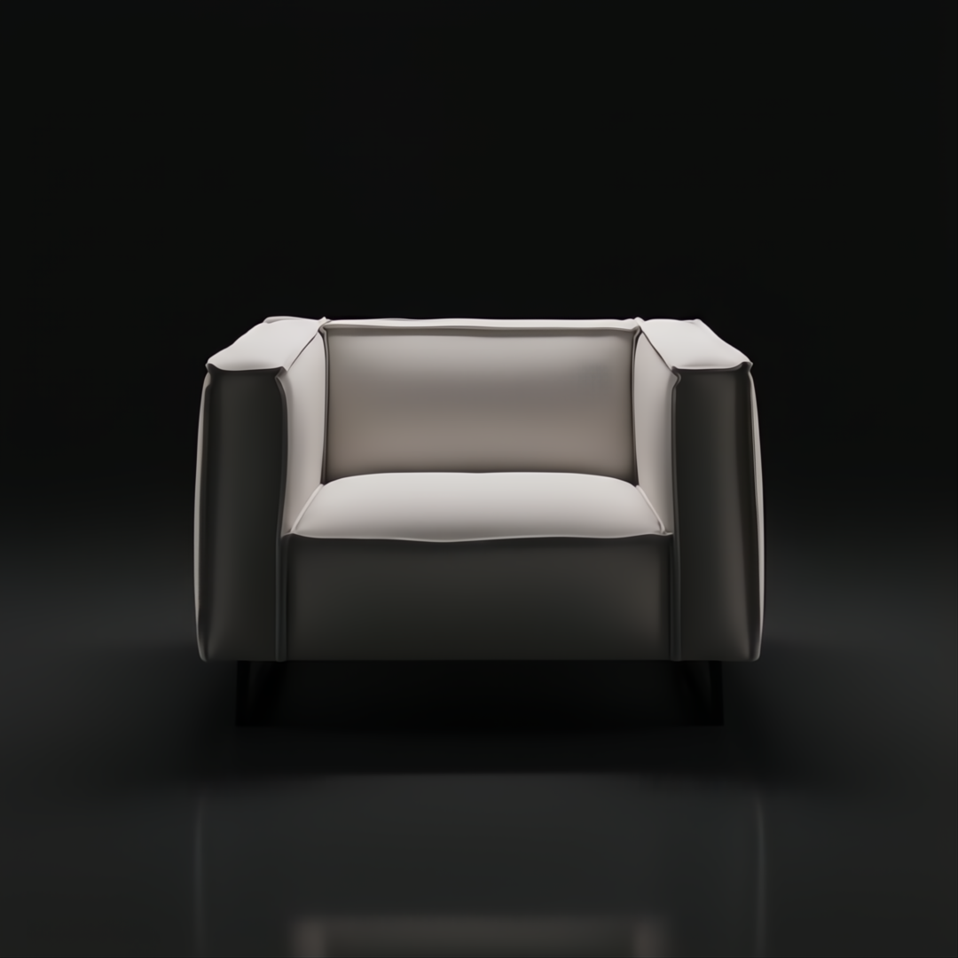 Surya Dylan Accent Chair, modern light gray linen upholstery with a black iron base.