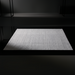 Surya Hope hand-loomed flatwoven area rug in white, gray, and light slate recycled PET yarn.