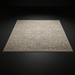 Surya Almeria low pile area rug with light brown, charcoal, and cream traditional pattern.