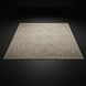 Surya Almeria low pile area rug with light brown, charcoal, and cream traditional pattern.