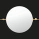 Surya Anastasya AAY-001 round wall mirror with gold-finished decorative hardware.