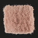 Soft, plush pink Surya Kharaa throw with shaggy texture, perfect for cozy modern decor.