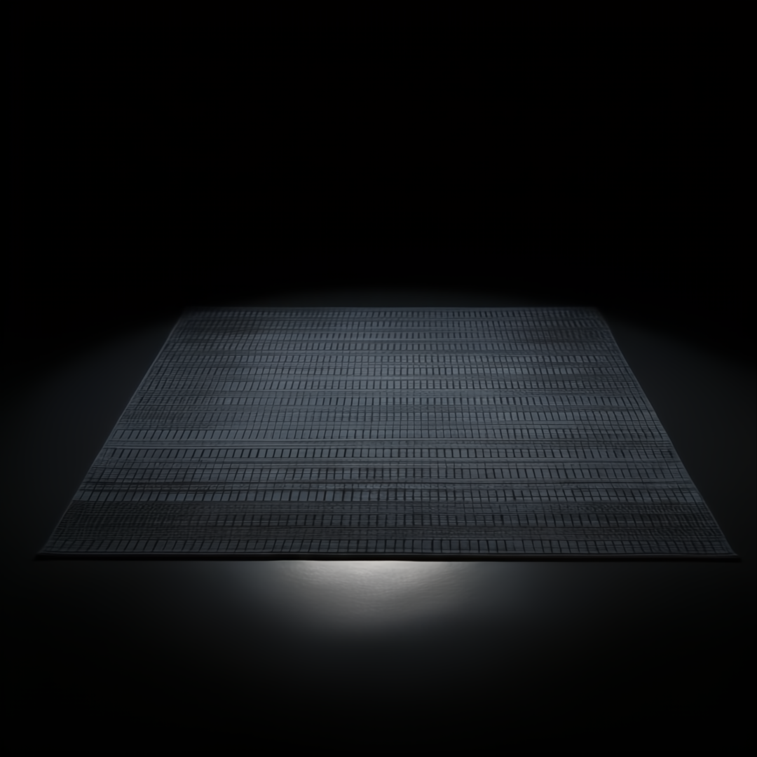 Surya Hickory HCK-2300 area rug, dark charcoal and black with subtle horizontal textured stripes.