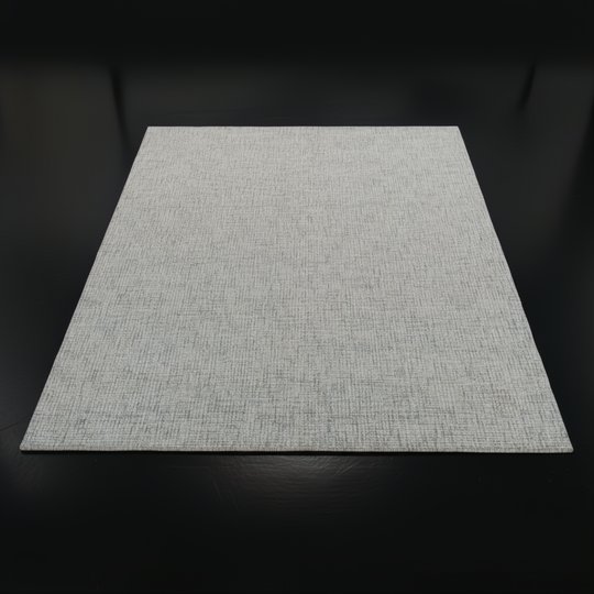 Surya Aiden AEN-1001 hand-tufted wool area rug in light blue and cream, featuring a medium pile.