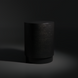Surya Amenet black iron end table with hammered detail, 19"H x 15"W, compact round design.