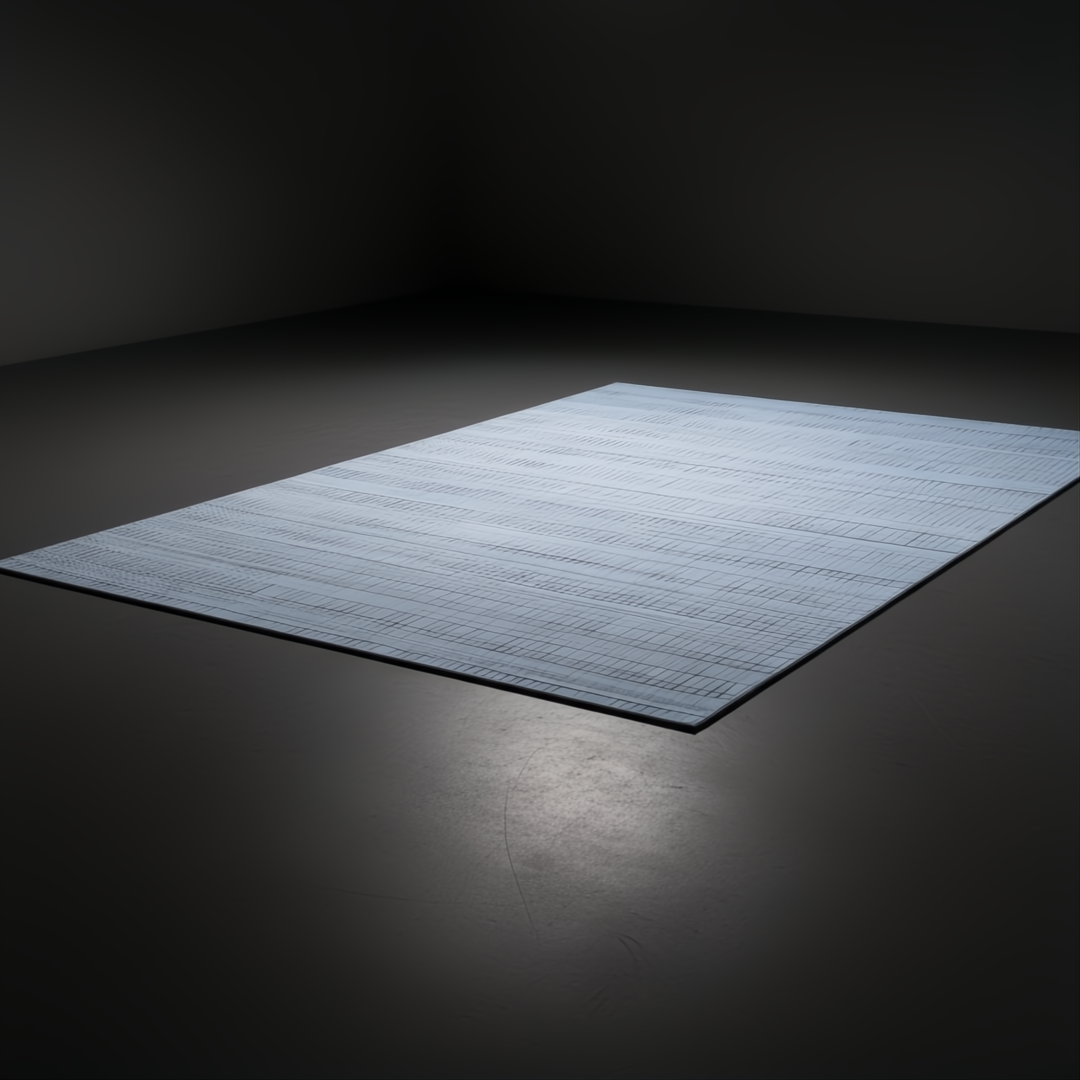 Surya Hickory HCK-2301 hand-loomed rug in light slate, gray, charcoal, and cream recycled PET yarn.