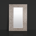 Surya MRR-1011 full-length rectangular mirror with a grey manufactured wood frame and beveled glass.