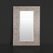 Surya MRR-1011 full-length rectangular mirror with a grey manufactured wood frame and beveled glass.