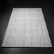 Surya Hope HOP-2303-P hand-loomed flatwoven area rug in white, gray, and light slate recycled PET yarn.
