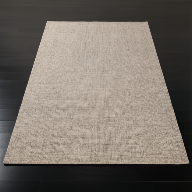 Surya Aiden AEN-1005 hand-tufted wool area rug in a solid gray and ivory medium pile.