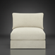 Surya Elenora taupe polyester modular chair with clean upholstered design.