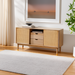 Surya Hope flatwoven area rug in White, Gray, and Light Slate, made from recycled PET yarn.