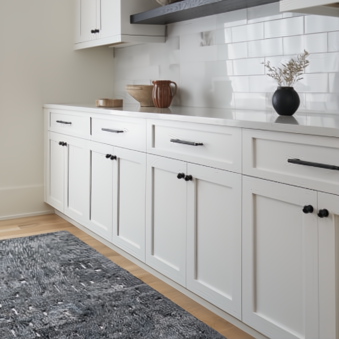 Surya Calgary CGR-2305-P rug, hand-tufted from recycled PET yarn, with a multi-color abstract pattern.