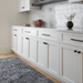 Surya Calgary CGR-2305-P rug, hand-tufted from recycled PET yarn, with a multi-color abstract pattern.