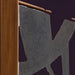 Surya Aasmaa AAM-004 wall art with a textured gray abstract design and a natural wood frame.