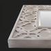 Surya MRR-1011 full-length grey manufactured wood mirror with a traditional geometric framed design and beveled glass.
