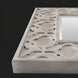Surya MRR-1011 full-length grey manufactured wood mirror with a traditional geometric framed design and beveled glass.
