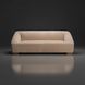 Surya Alba ALBA-001 sofa, a spacious beige polyester sofa with clean lines and wooden feet.