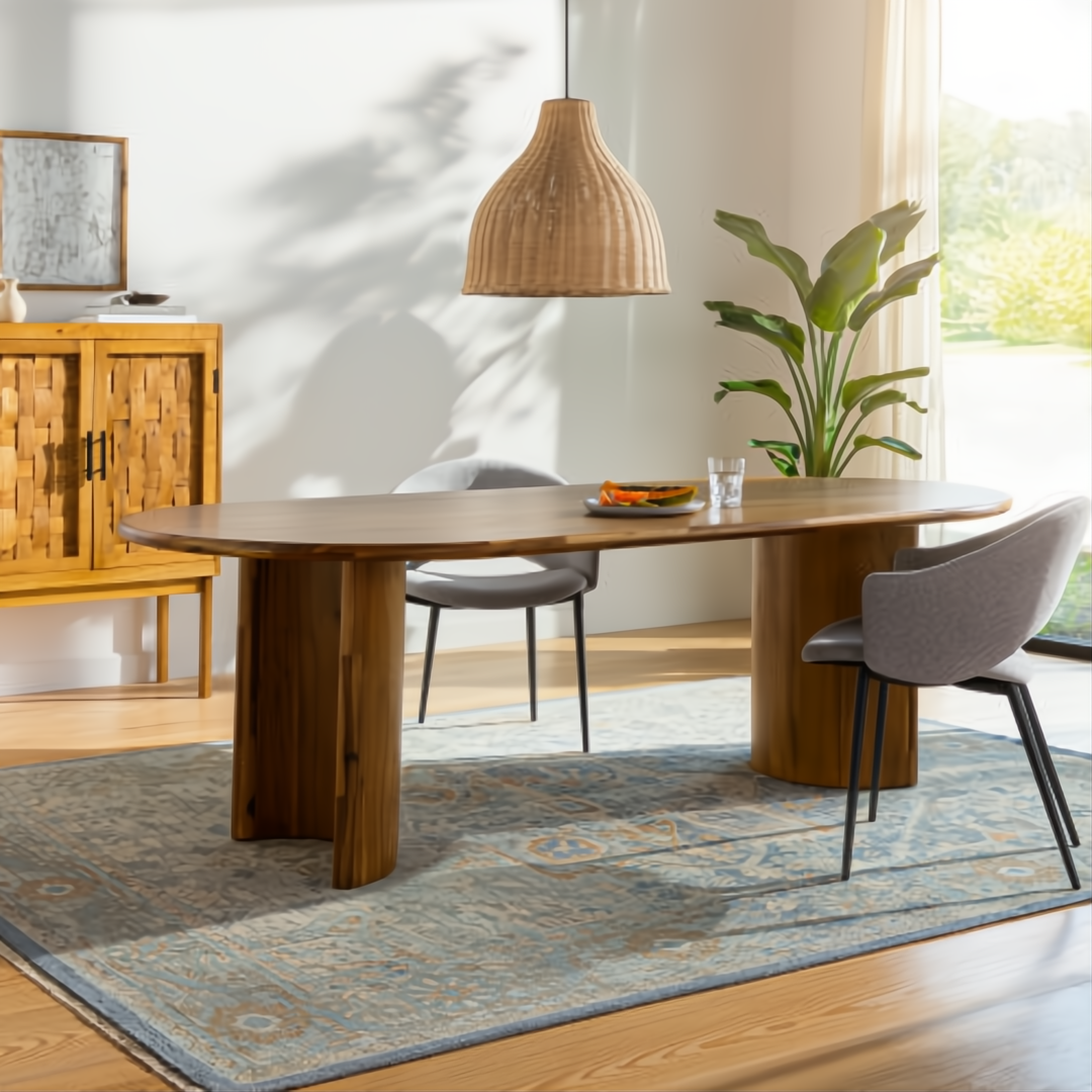 Surya Cappadocia CPP-5034-P wool area rug in pale blue, gray, and taupe with traditional design.