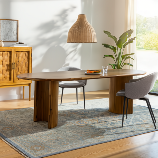 Surya Cappadocia CPP-5034-P wool area rug in pale blue, gray, and taupe with traditional design.