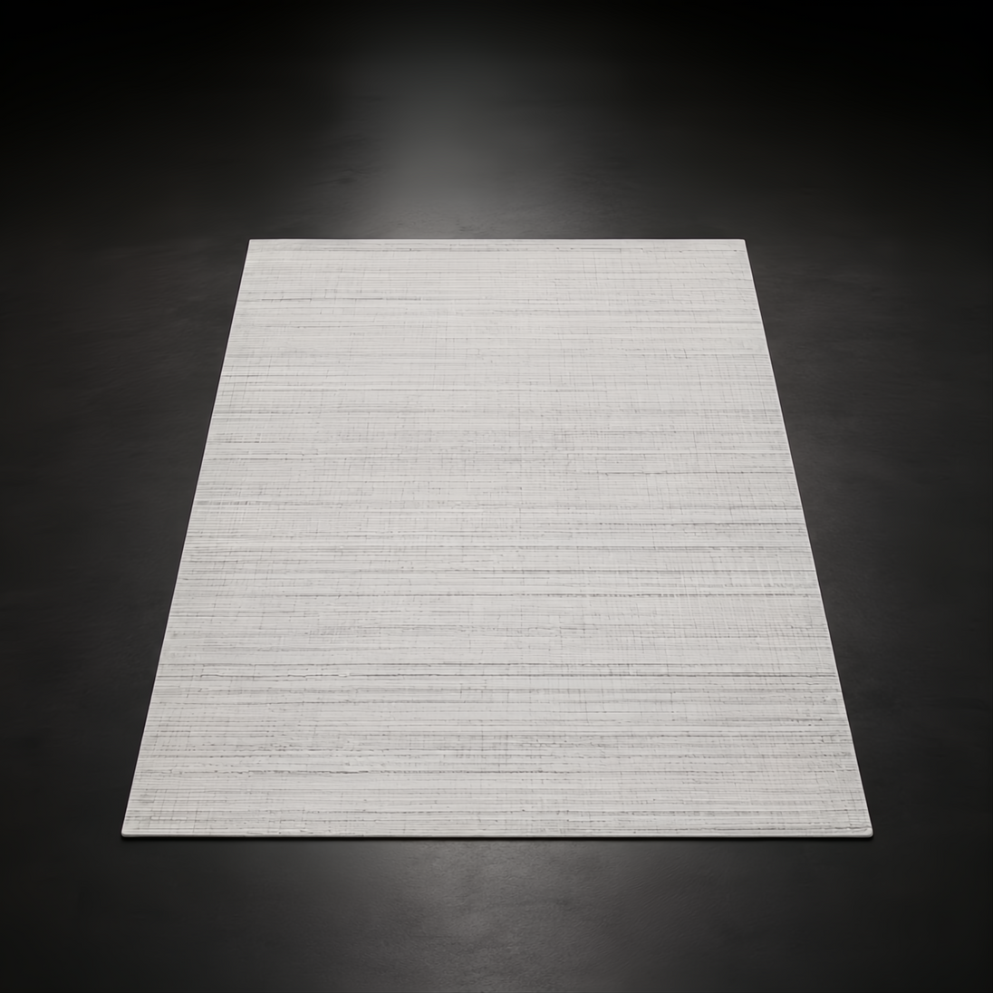 Surya Fresno FNO-2303-P area rug, light grey, hand-loomed 100% recycled PET yarn, low pile.