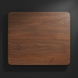 Surya Anello End Table top, brown oak veneer with natural wood grain and rounded corners.
