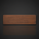 Top-down view of a slim, rectangular Surya Anello console table with a brown stained oak veneer top.