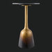 Surya Alva end table with a black marble top and a metallic bronze iron base featuring an ombre finish.