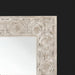 Surya MRR-1011 full-length mirror with a grey, distressed manufactured wood frame and beveled glass.