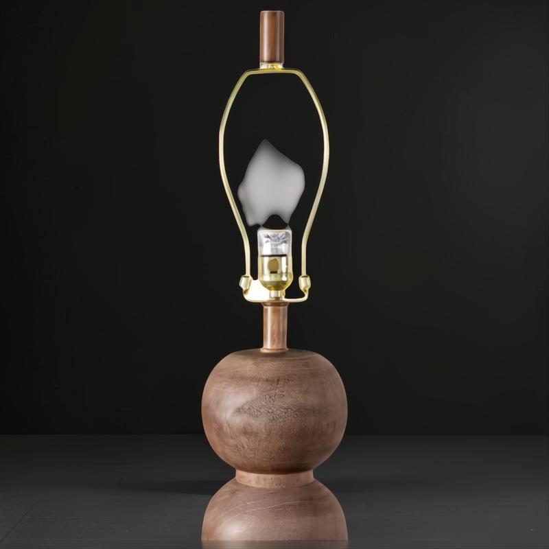 Surya Algarve AGV-002 floor lamp with a brown and gold body, painted black iron base, and white linen shade.