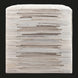 Cream hair-on-hide Surya Zander pouf with a modern square silhouette and textured striped pattern.