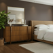 Grande Collection brown poplar dresser with a minimalist modern design and six drawers.