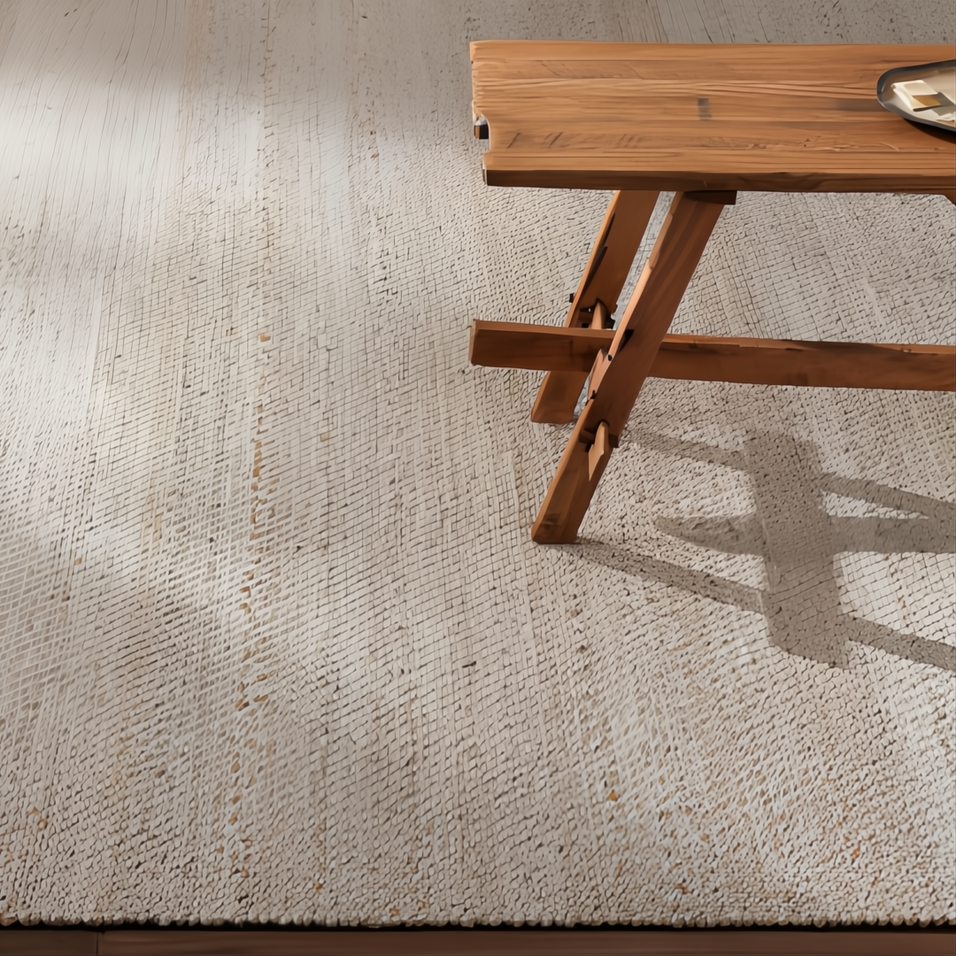 Surya Abby ABB-2301 hand-woven recycled PET yarn area rug in a neutral, low-profile texture.