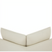 Top view of a taupe Surya Elenora modular chair with polyester upholstery and a contemporary design.