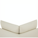 Top view of a taupe Surya Elenora modular chair with polyester upholstery and a contemporary design.