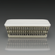 Cream powder-coated aluminum coffee table with handwoven PE rope detail and rectangular profile.