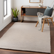 Surya Azalea AZA-2315 hand-woven light gray recycled PET rug with subtle texture in a modern room.